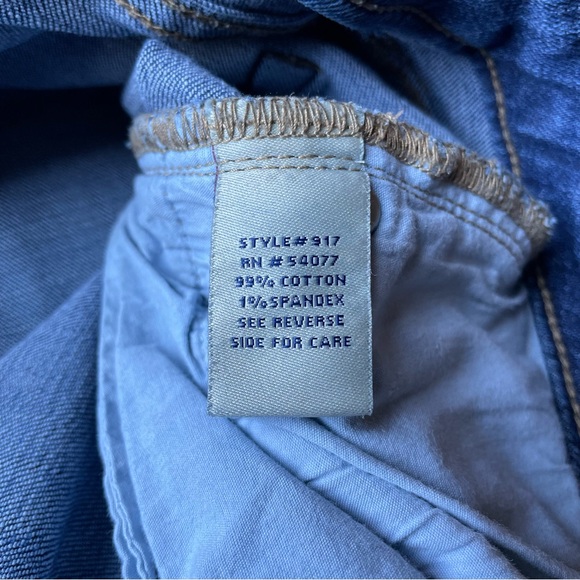 CAbi Womens Style 917 Tapered Boyfriend Dark Wash Stretchy Denim Jeans 8 34x30 - Picture 6 of 9